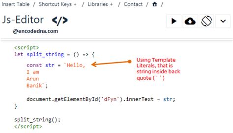 javascript long string multiple lines.